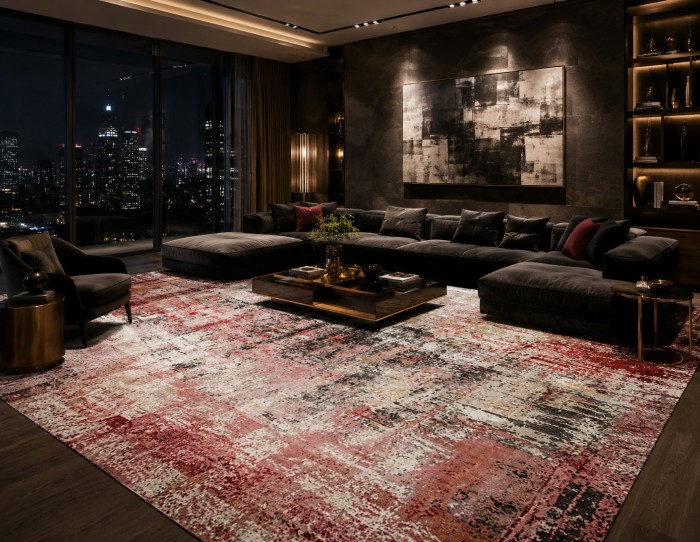 wool bamboo silk blend rug